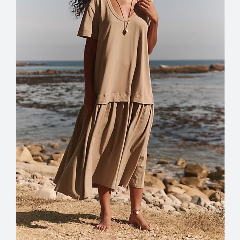 NEW Free People Herron Drop Waist Maxi Dress Size Small - Picture 3 of 9